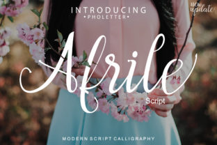 Afrile: A Modern Script Font for Editorial Design