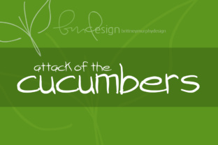Attack of the Cucumbers Font for Authentic Campaign Visuals