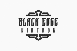 Black Edge Vintage Font for Editorial Design