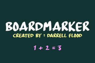 Board Marker Font for Handmade Products and Crafts
