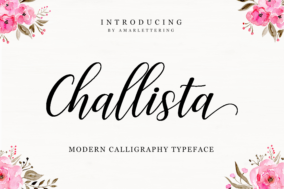 Challista Script Font for Handmade Crafts