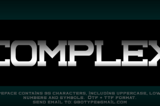 Complex Font: Bold Serif Typography for Digital Campaigns
