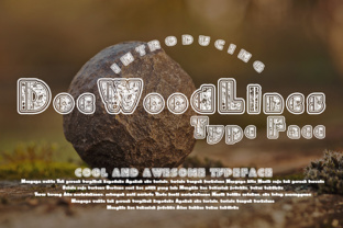 DoeWoodLines Font for Elegant Editorial Design