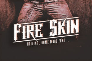 Fire Skin Font: Blackletter Style for Handmade Products