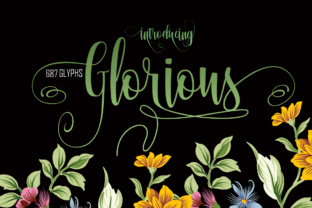 Glorious Font: Handwritten Elegance for Editorial Design