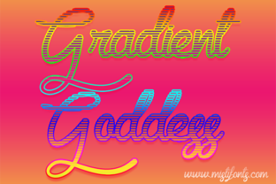 Gradient Goddess Font: Funky Script for Digital Marketing