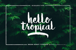 Hello Tropical Font: Elevating Summer Campaign Visuals