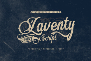Laventy Script Font for Vintage Small Business Branding