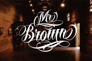 Mr Brown Font: A Script Handwritten Typeface for Makers