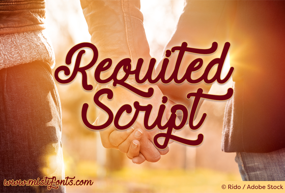 Requited Script Font for Elegant Brand Identity Design