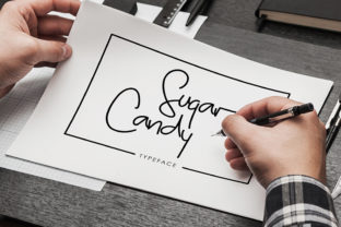 Sugar Candy Font: A Monoline Script for Editorial Design