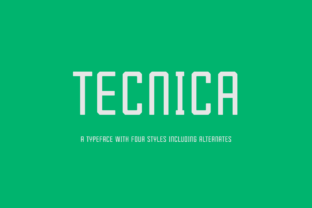 Tecnica Family Font for Modern Web Design